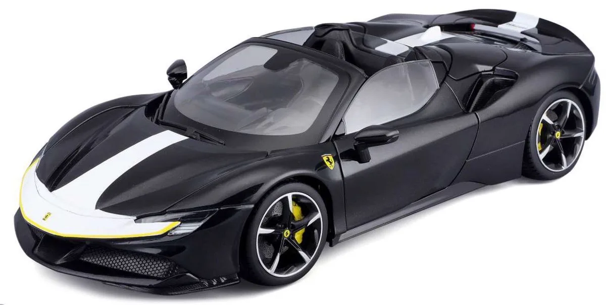 Ferrari Sf90 - Modelauto - Schaal 1:18 de Bburago en Noir, Blanc, Jaune – photo du produit