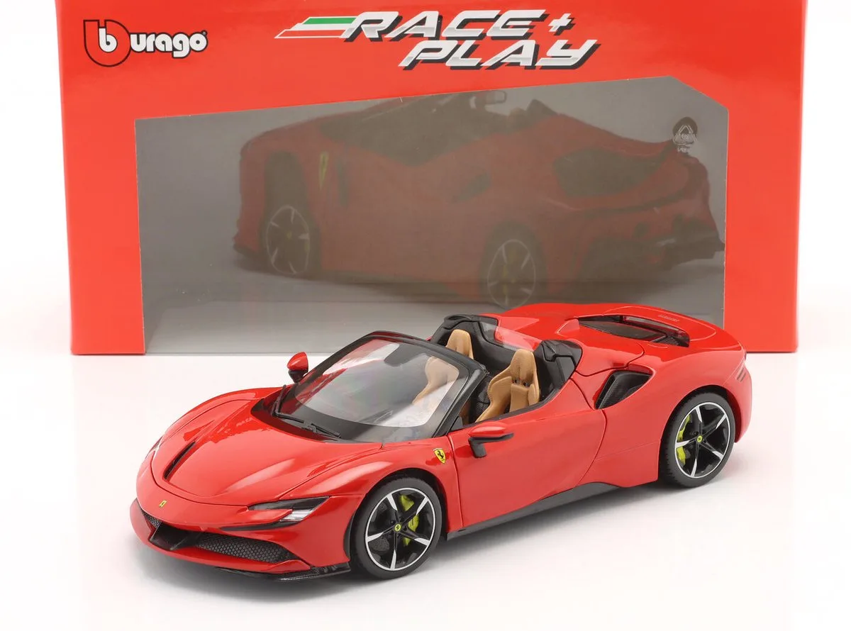 Ferrari SF90 Spider - 1:18 by Bburago in Red – product photo