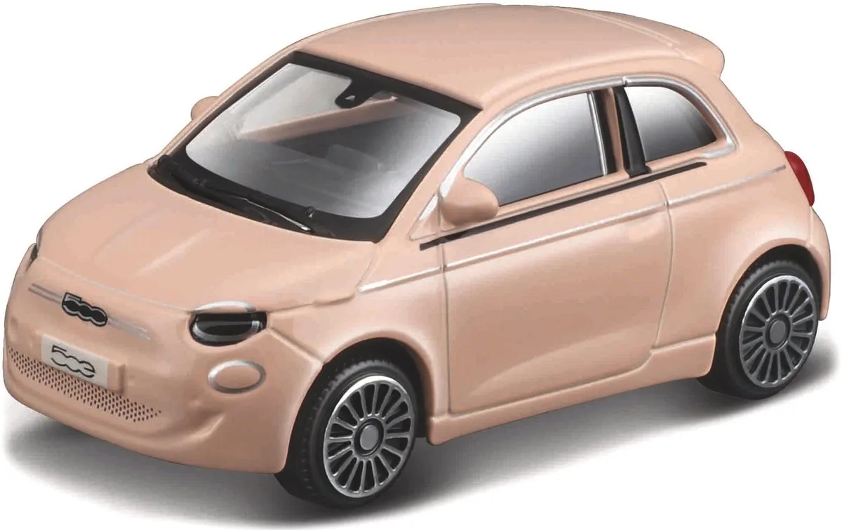 Fiat 500e 2021 - schaalmodel - modelauto - schaal 1:43 - ca 12 cm by Bburago in Licht Roze – product photo