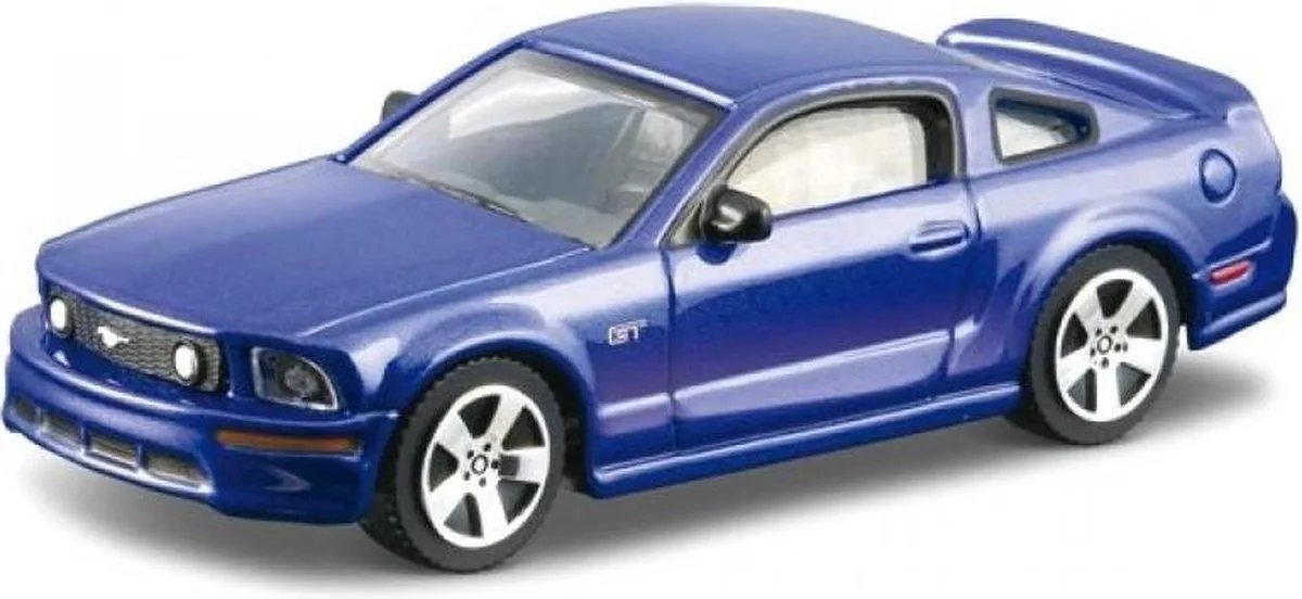 Ford MUSTANG GT schaalmodel 1:43 van Bburago in Blauw – productfoto