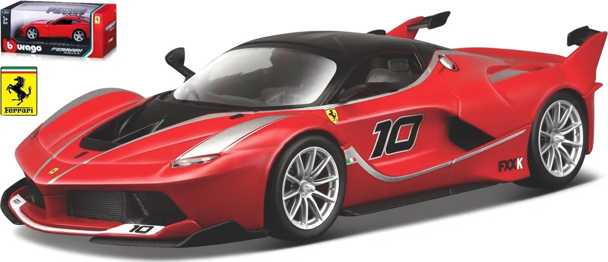 FXX-K rood/wit schaalmodel 1:24 från Bburago i Röd – produktbild