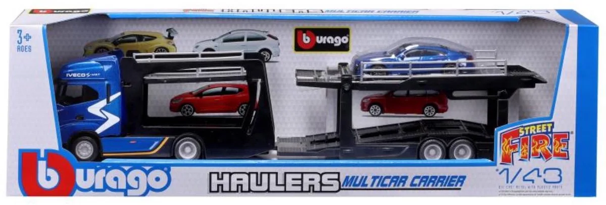 Iveco S-Way 570 - Modelauto - Schaal 1:43 från Bburago i Blå, Vit, Svart – produktbild