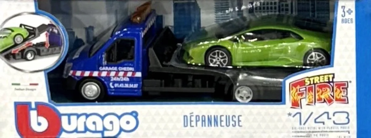 Lamborghini Huracan - Modelauto - Schaal 1:43 by Bburago in Blue, Green, Black – product photo