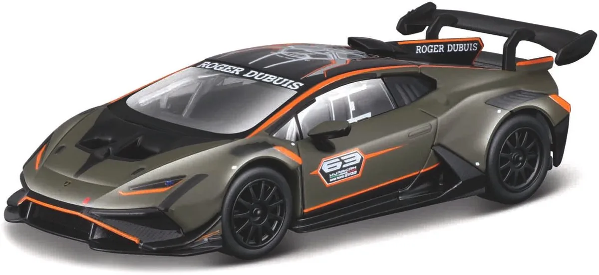 Lamborghini Huracan - Modelauto - Schaal 1:43 de Bburago en Mat groen, Orange – photo du produit
