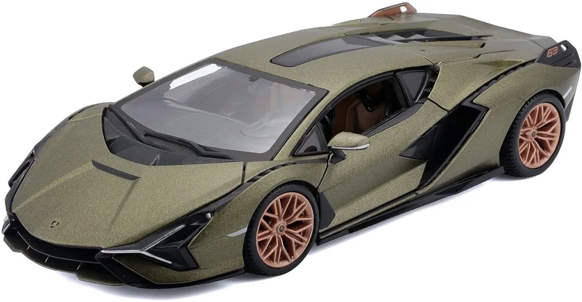 Lamborghini Sian - Modelauto - Schaal 1:24 van Bburago in Groen metalic – productfoto