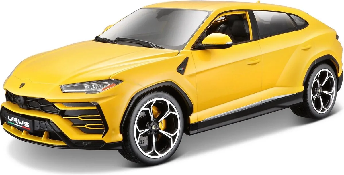 Lamborghini Urus 2018 1:18 från Bburago i Gul – produktbild