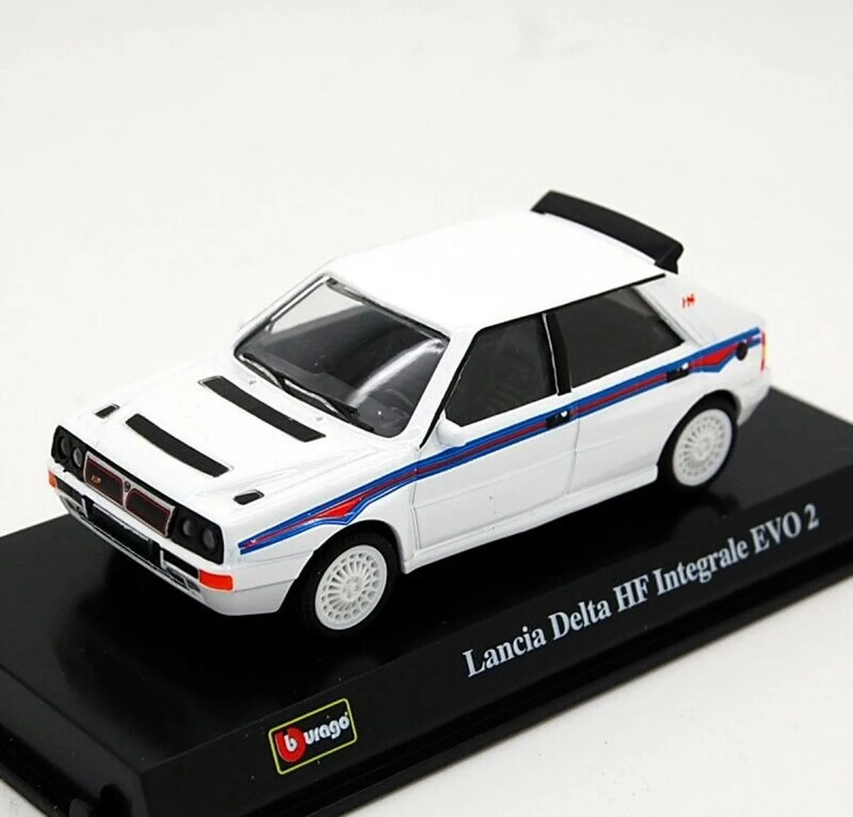 Lancia Delta HF Integrale EVO 2 - 1/43 (+/- 9cm) de Bburago en Blanc – photo du produit