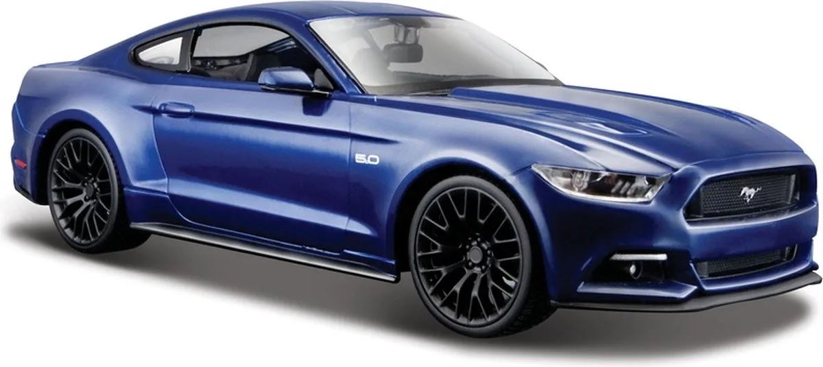 Maisto Modelauto - Ford Mustang 2015 - 18 cm - schaal 1:24 - speelgoedauto van Bburago in Blauw – productfoto