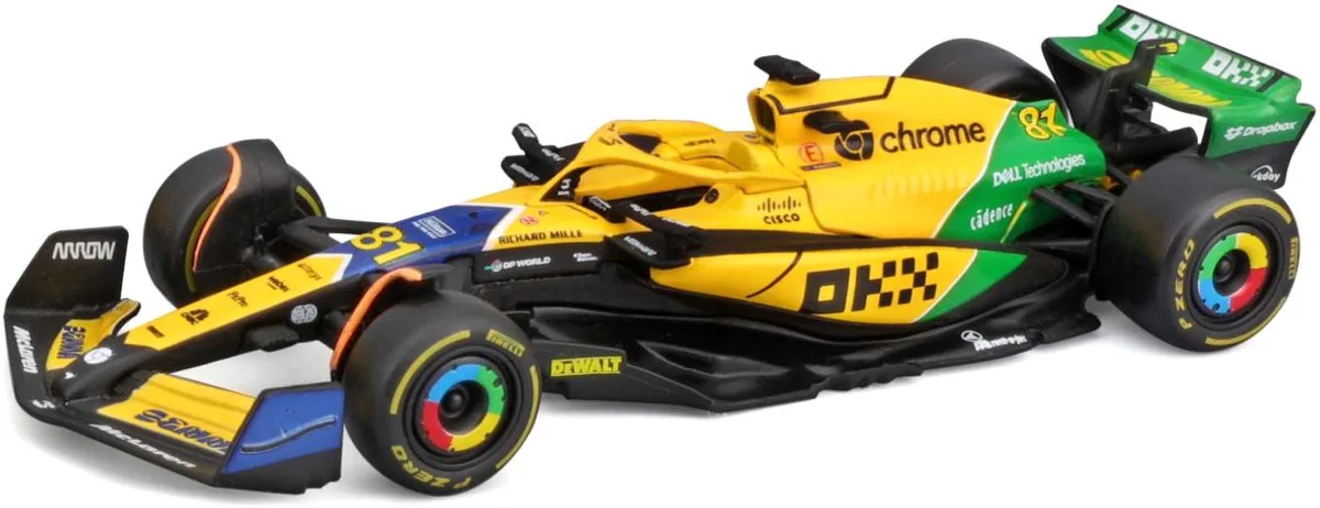 McLaren MCL38 - Oscar Piastri - Monaco GP 2024 - 1:43 von Bburago in Schwarz – Produktfoto