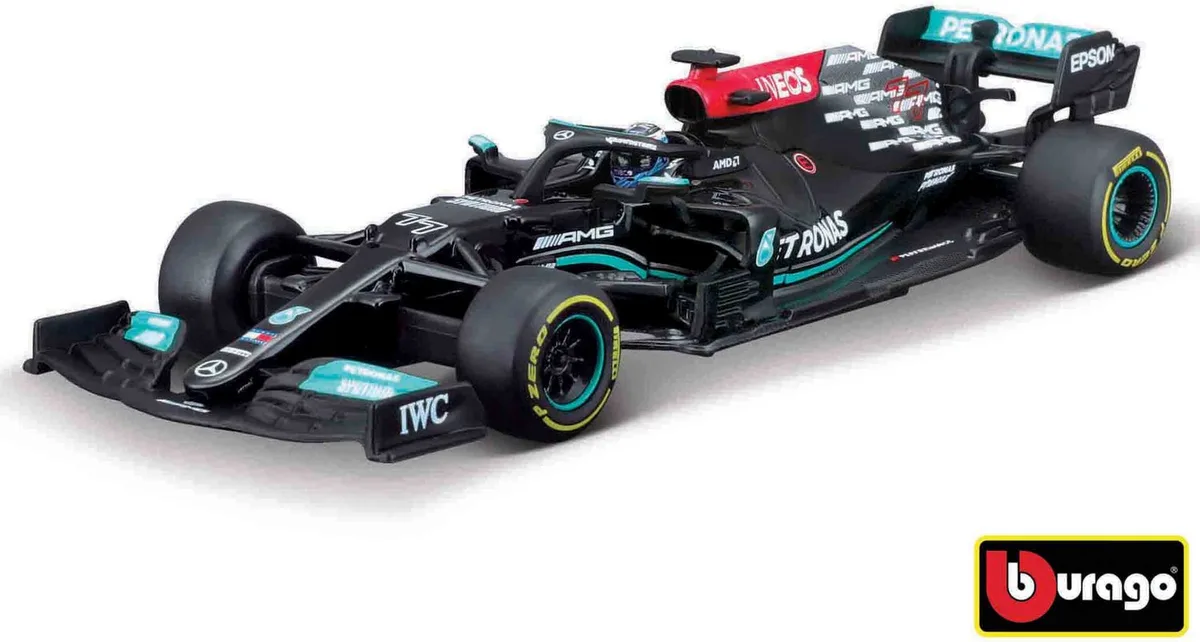 Mercedes-AMG F1 W12 E Performance - Valtteri Bottas - 2021 LUXE 1:43 de Bburago en Vert – photo du produit