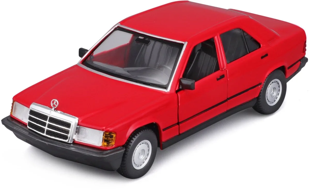 Mercedes-Benz 190E - Modelauto - Schaal 1:24 van Bburago in Rood – productfoto