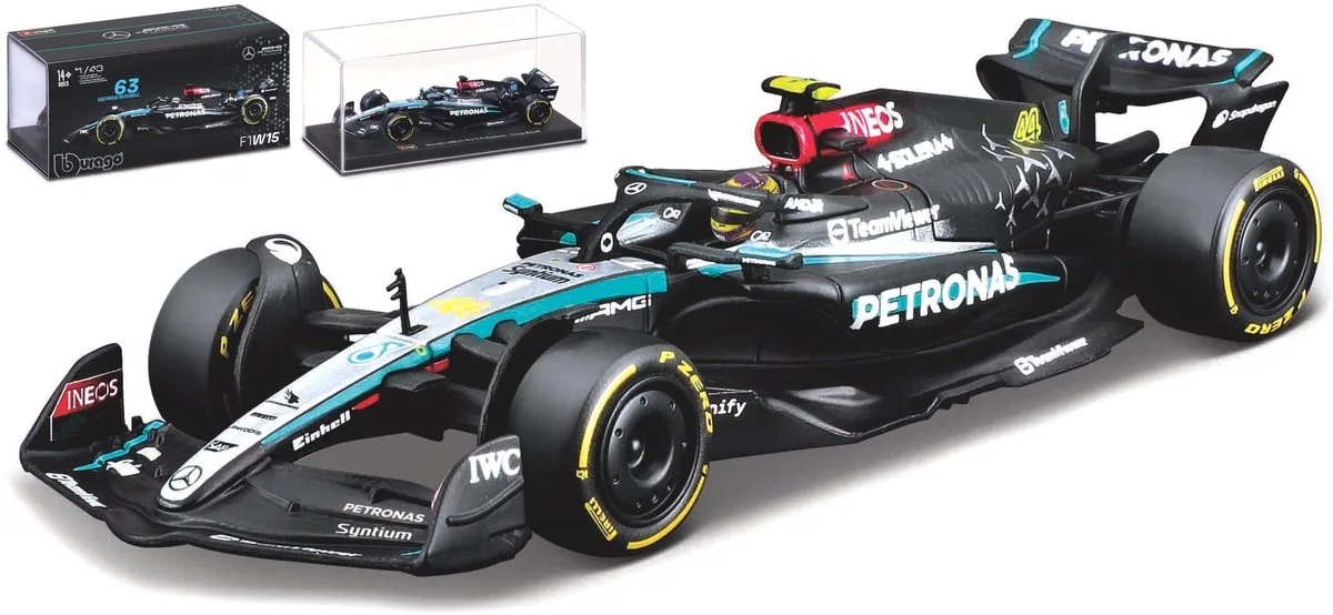 Mercedes-Benz Amg - Modelauto - Schaal 1:43 de Bburago en Argent, Noir, Turquoise – photo du produit