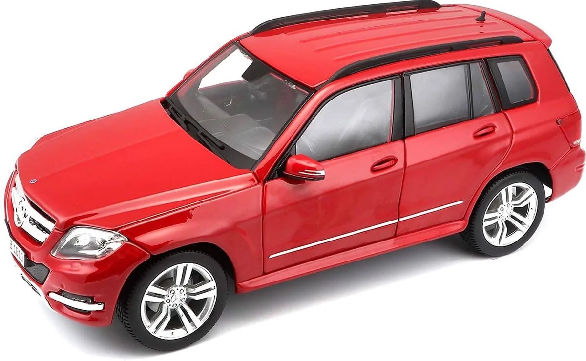 MERCEDES BENZ GLK-KLASSE 2010 schaalmodel 1:32 van Bburago in Rood – productfoto