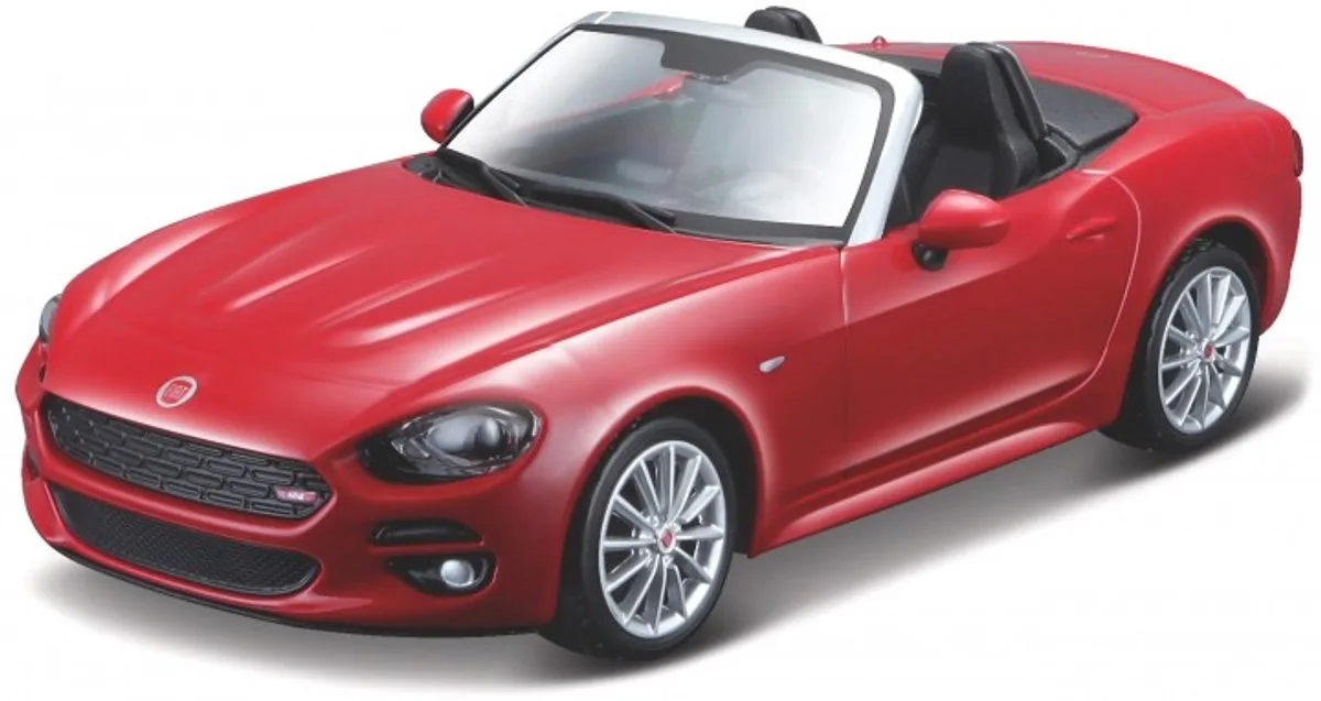 Modelauto Fiat 124 spider - Schaal 1:43 de Bburago en Rouge – photo du produit