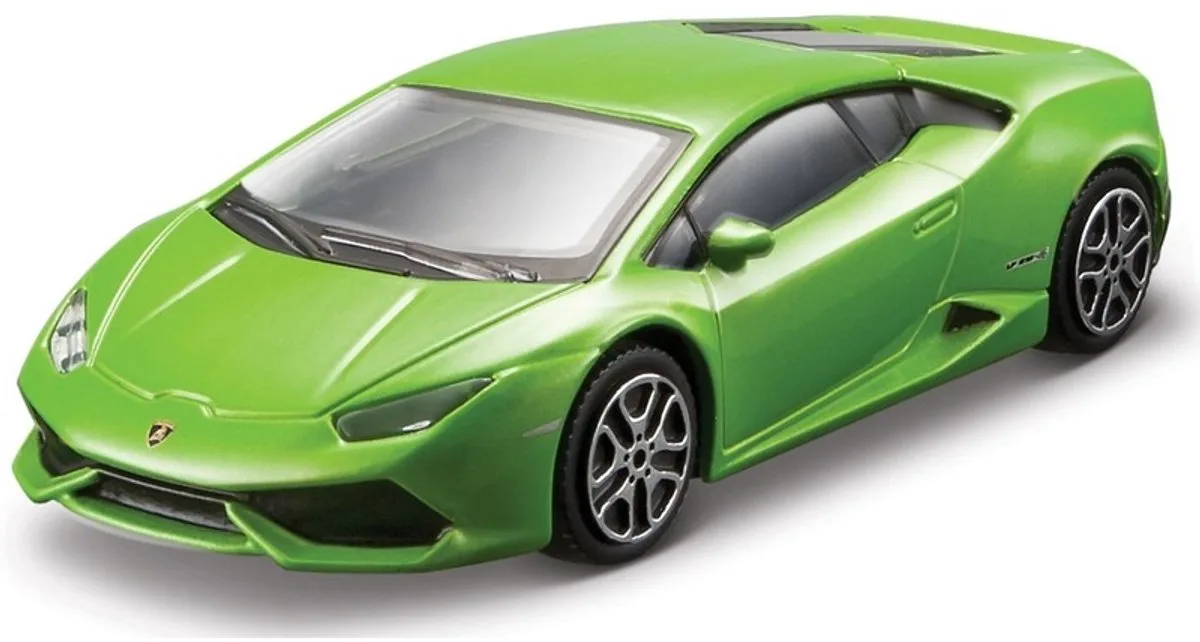 Modelauto Lamborghini Huracan 1:43 - speelgoed auto schaalmodel van Bburago in Groen – productfoto