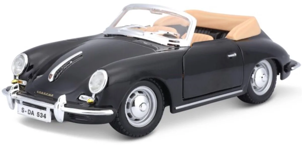 PORSCHE 356 CABRIOLET 1961 1:24 modelauto schaalmodel van Bburago in Rood – productfoto
