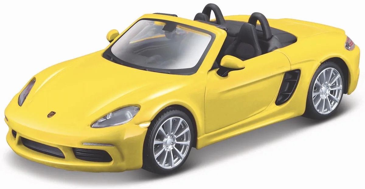 Porsche 718 - Modelauto - Schaal 1:32 van Bburago in Geel – productfoto