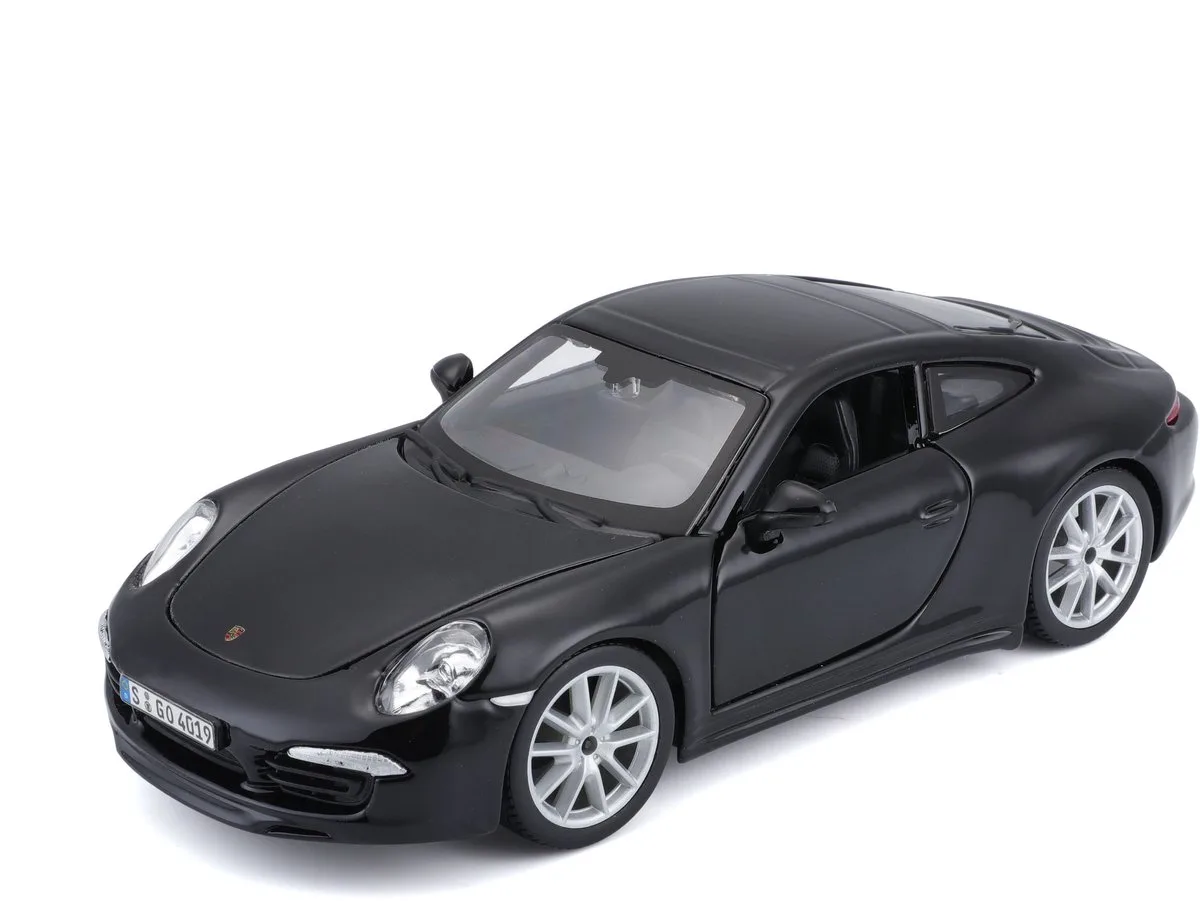Porsche 911 Carrera S modelauto 1:24 van Bburago in Zwart – productfoto
