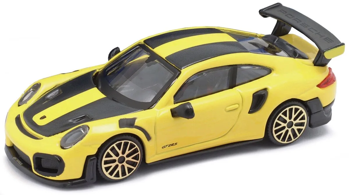Porsche 911 - Modelauto - Schaal 1:43 van Bburago in Geel, Zwart – productfoto