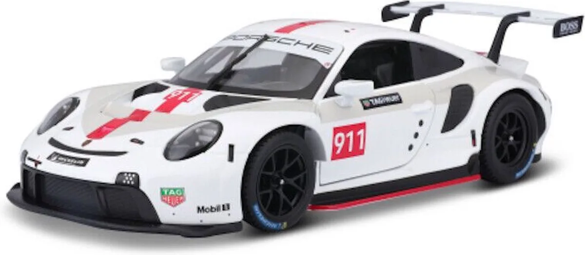 Porsche 911 RSR #911 2020 fra Bburago i Hvid – produktbillede