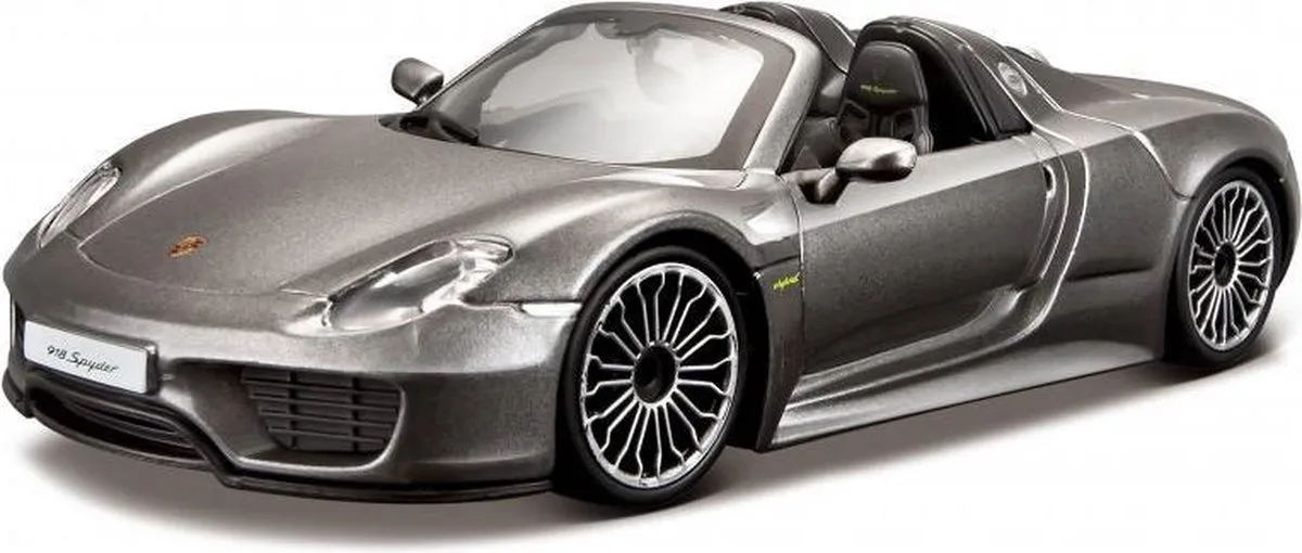 PORSCHE 918 SPYDER 1:24 modelauto schaalmodel van Bburago in Zilver – productfoto