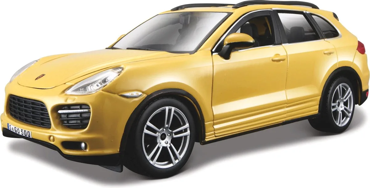 Porsche Cayenne - Modelauto - Schaal 1:24 de Bburago en Jaune – photo du produit