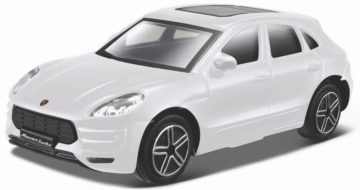 Porsche Macan - Modelauto - Schaal 1:43 fra Bburago i Hvid – produktbillede