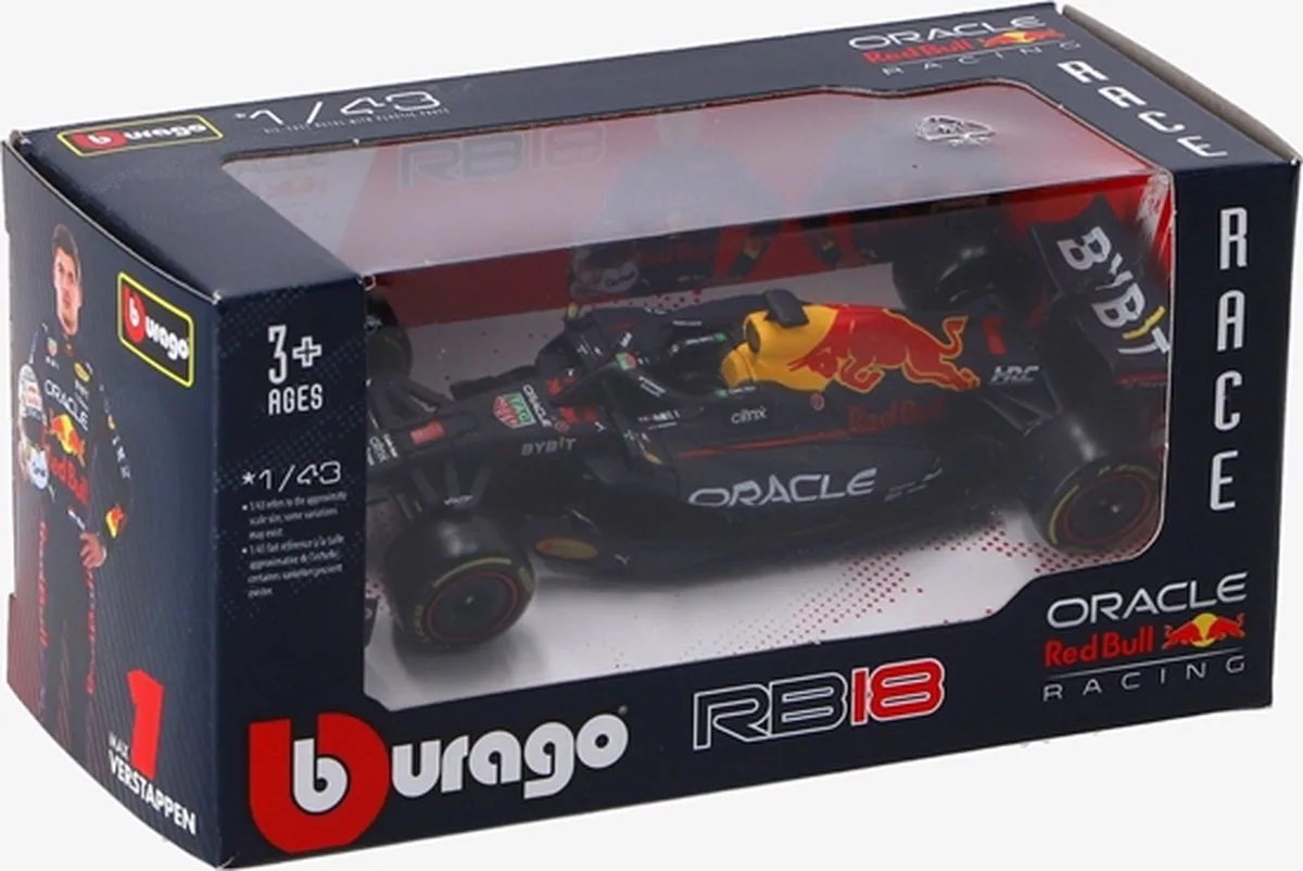 Raceauto Max Verstappen Carrera Red Bull by Bburago in Black – product photo