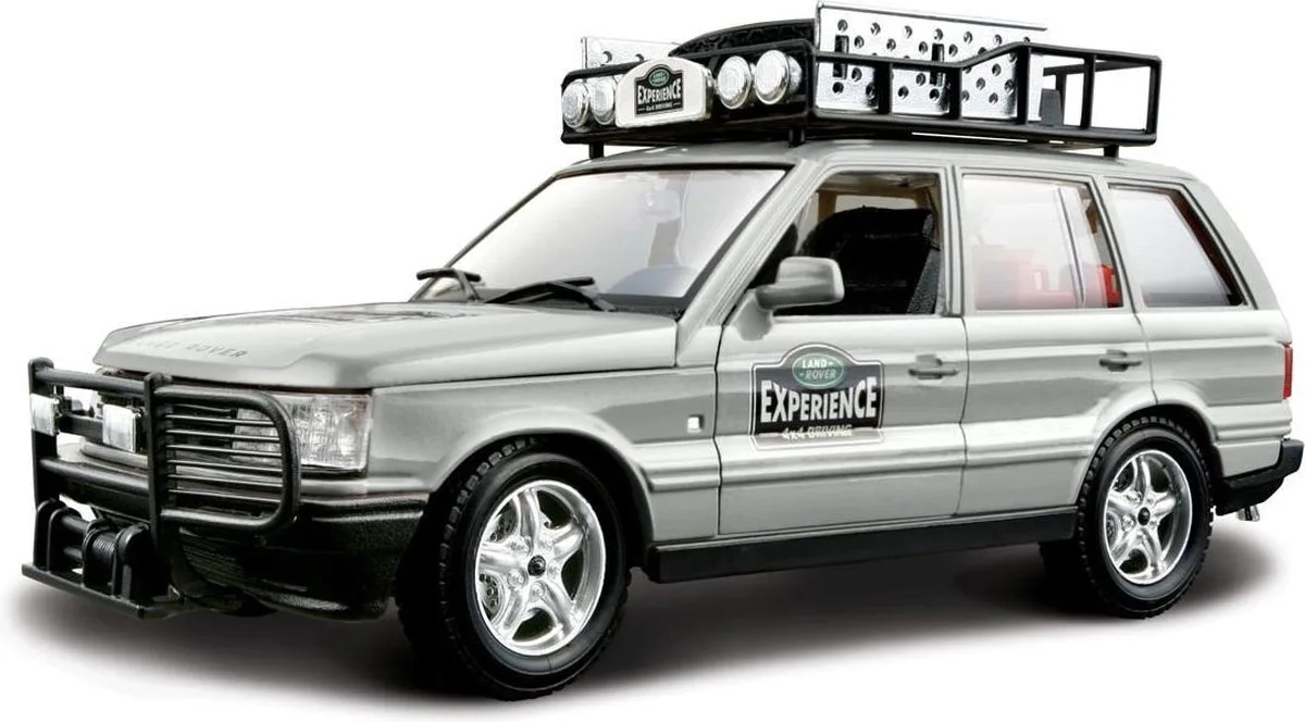 Range Rover Safari - Modelauto - Schaal 1:24 van Bburago in Zilver – productfoto