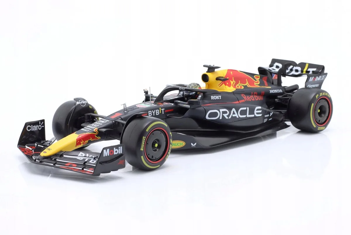 Red Bull RB19 Max Verstappen 1:18 Wereldkampioen 2023 Modelauto von Bburago in Rot – Produktfoto