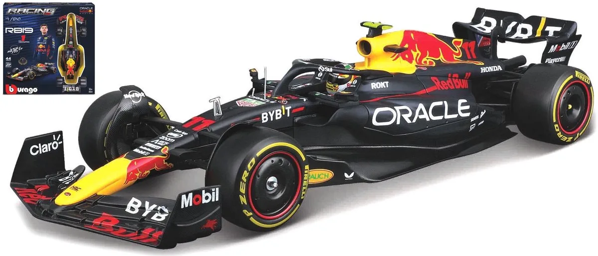 Red Bull Rb19 - Modelauto - Schaal 1:24 by Bburago in Donker blauw, Red, Yellow – product photo