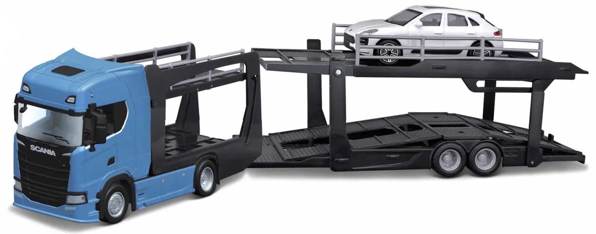 Scania S730 - Modelauto - Schaal 1:43 fra Bburago i Blå, Hvid, Sort – produktbillede