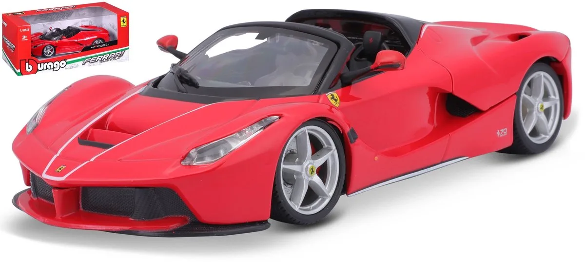 Schaalmodel Ferrari La Ferrari Aperta 1:24 van Bburago in Rood – productfoto