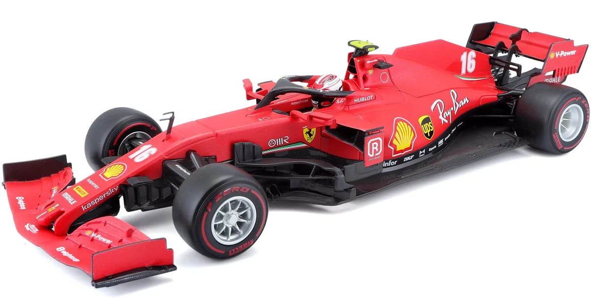 Scuderia SF1000 #16 Charles Leclerc 2020 Modelauto - Schaal 1:18 de Bburago en Mat rood, Noir – photo du produit