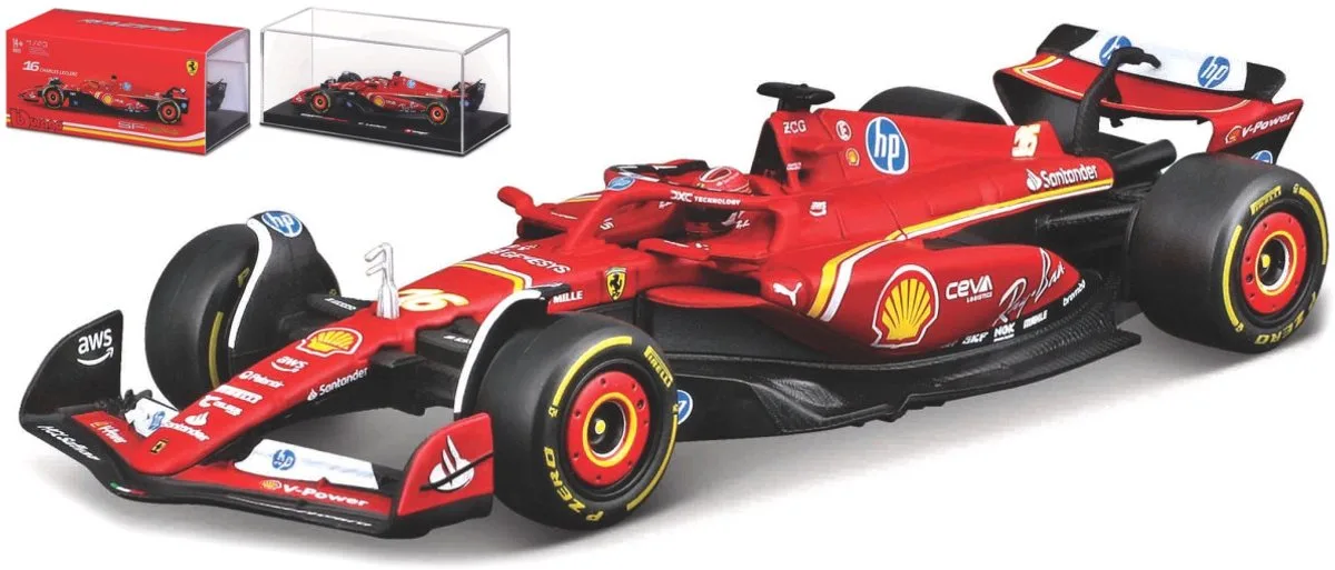 SF-24 - Charles Leclerc - 2024 LUXE - 1:43 de Bburago en Rouge, Blanc, Jaune – photo du produit