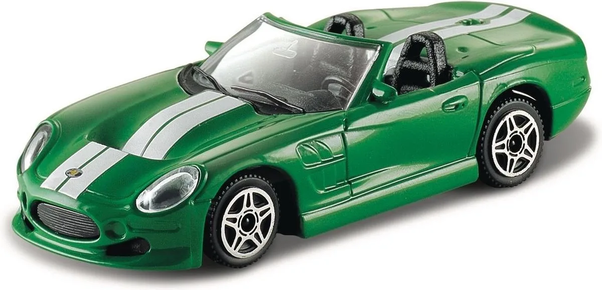 Shelby SERIES ONE groen/wit schaalmodel 1:43 van Bburago in Groen – productfoto