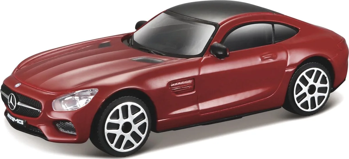 Speelgoed modelauto Mercedes AMG GT 1:43 från Bburago i Röd – produktbild