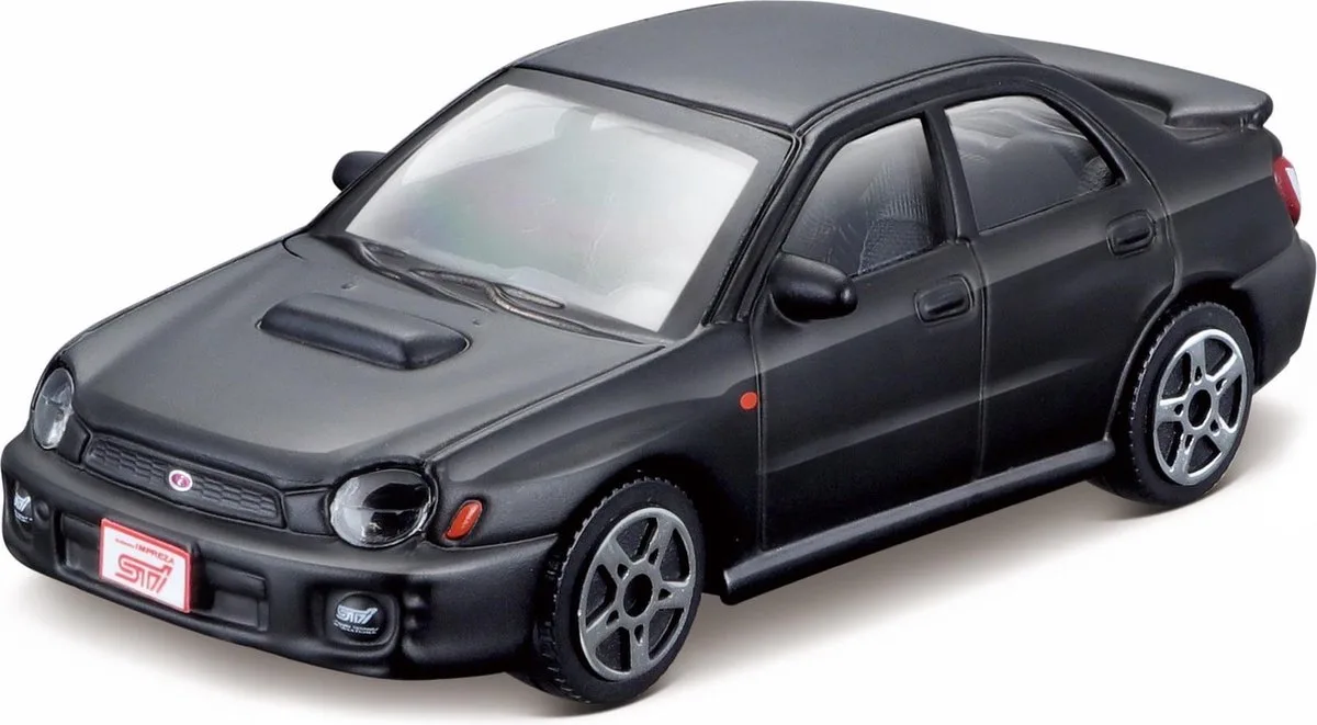 Subaru Impreza - Modelauto - Schaal 1:43 van Bburago in Zwart – productfoto