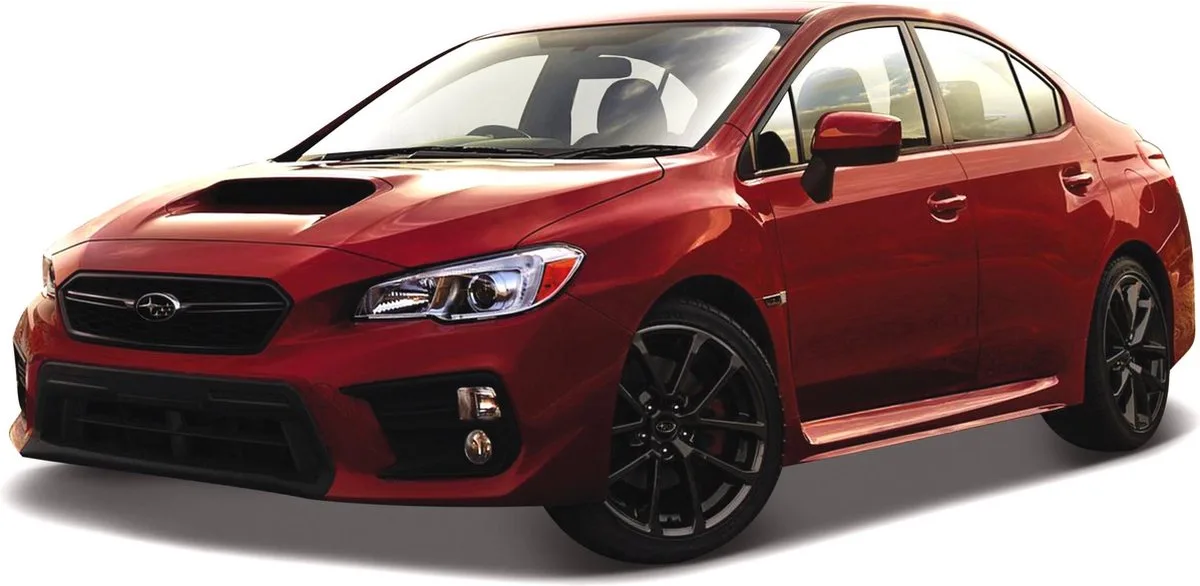 Subaru Wrx - Modelauto - Schaal 1:43 von Bburago in Rot – Produktfoto