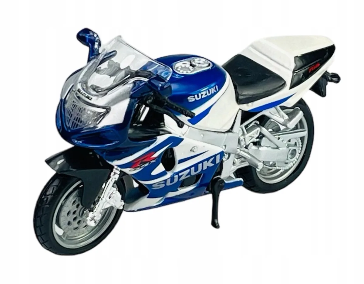 SUZUKI GSX-R750 MORFIETS MODEL 1:18 nieuw by Bburago – product photo