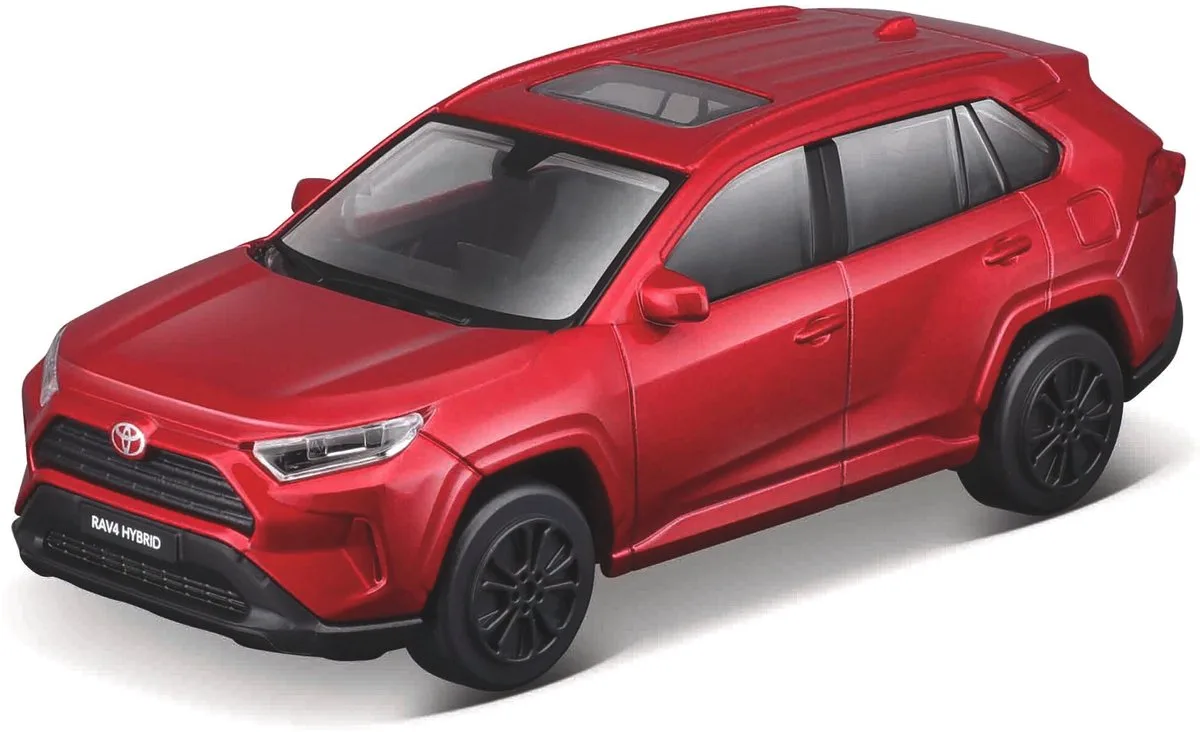 Toyota Rav4 - Modelauto - Schaal 1:43 van Bburago in Rood metalic – productfoto
