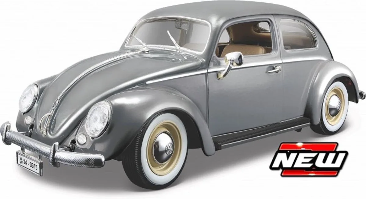 Volkswagen Käfer-Beetle (1955) - 1:18 de Bburago en Argent – photo du produit