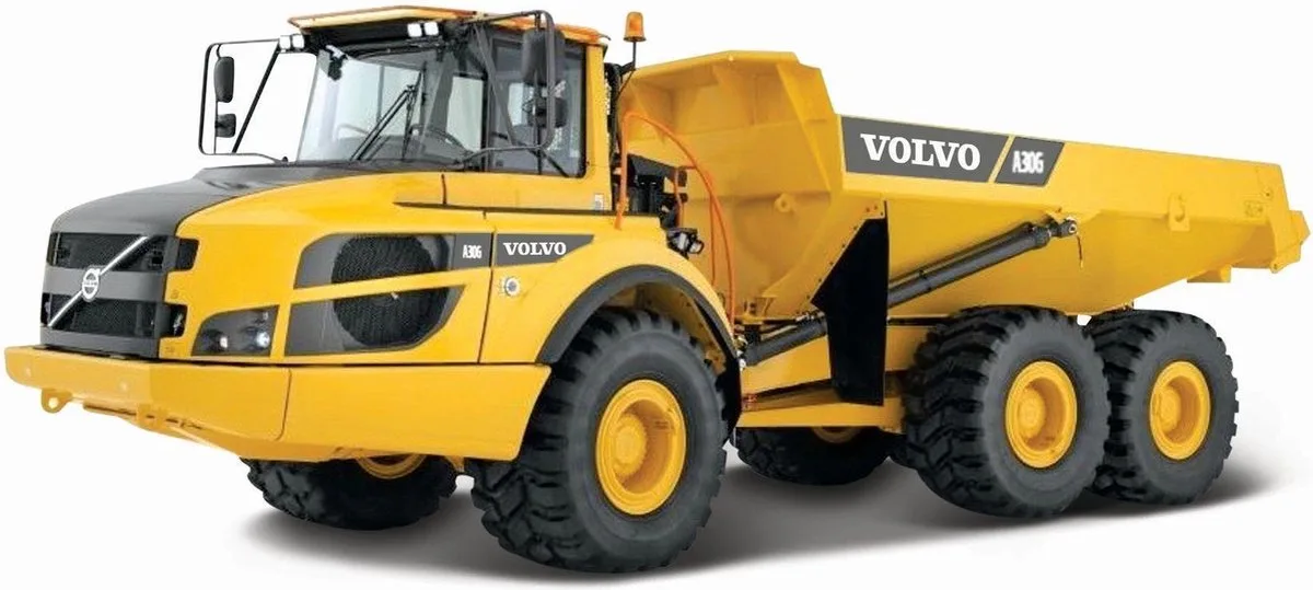 Volvo A25G - Modelauto - Schaal 1:50 van Bburago in Geel, Grijs – productfoto