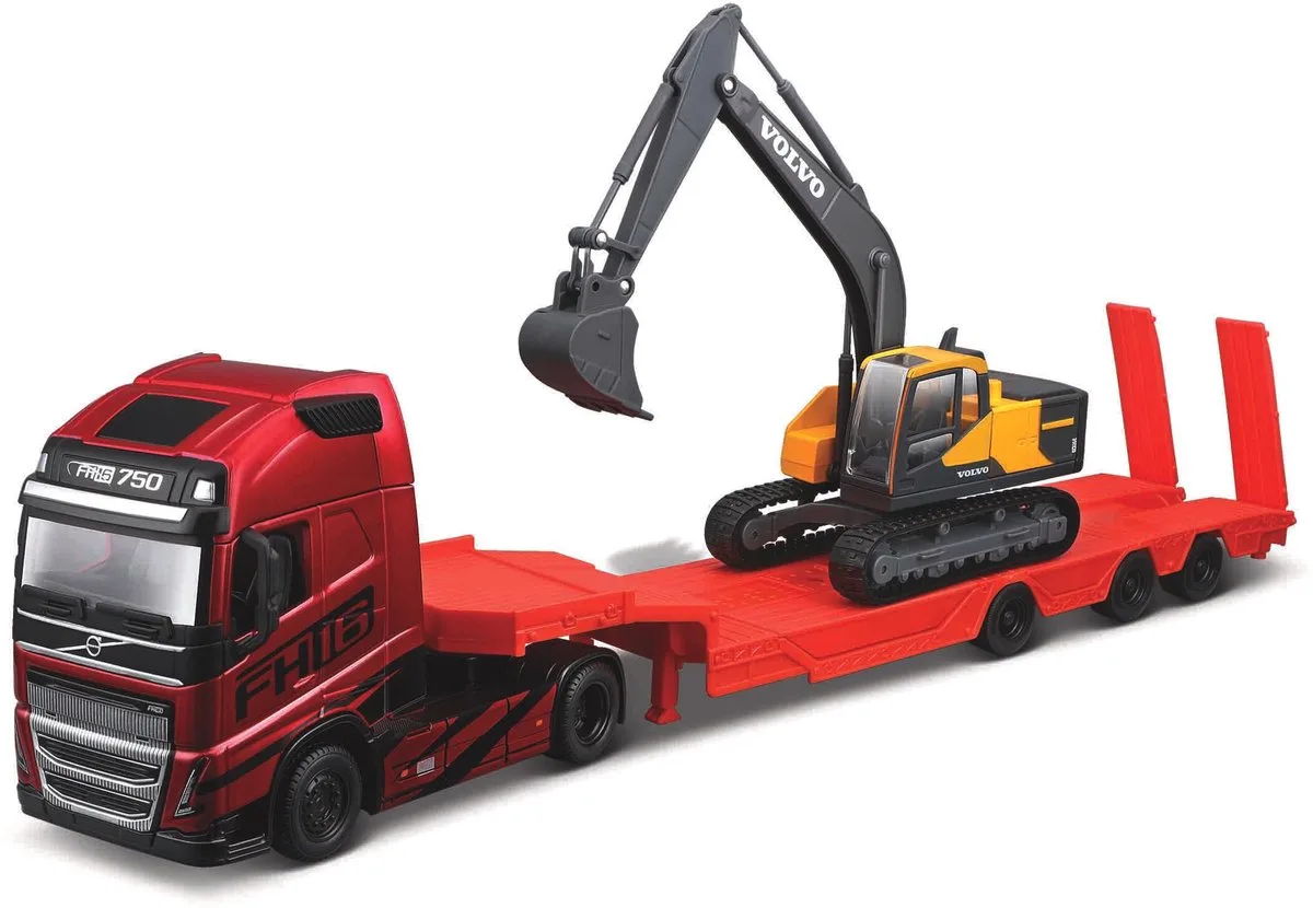 Volvo Fh16 - Modelauto - Schaal 1:43 van Bburago in Rood, Zwart – productfoto