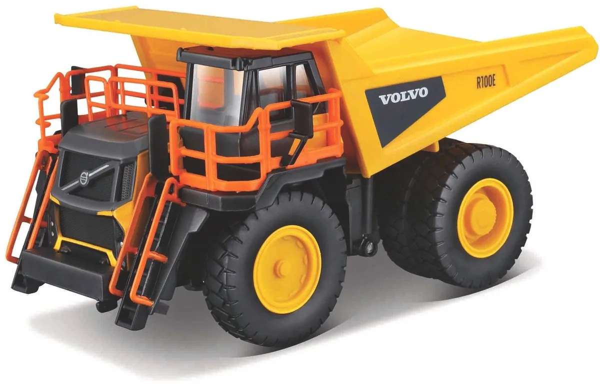 Volvo R100E - Modelauto - Schaal 1:60 van Bburago in Geel, Zwart – productfoto