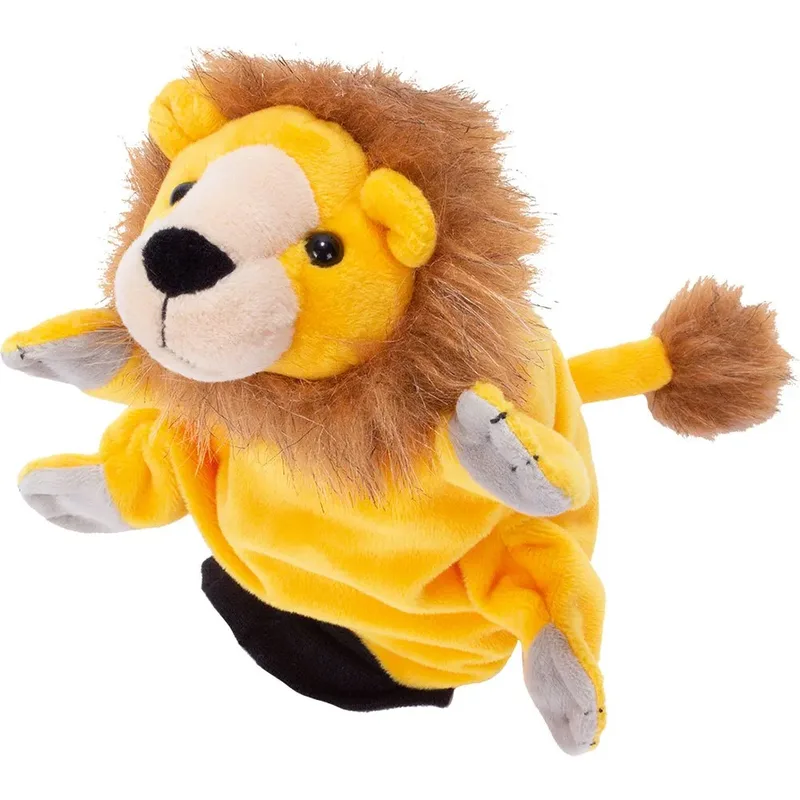 Handpop Leeuw Teddy van Beleduc – productfoto 1 van 5