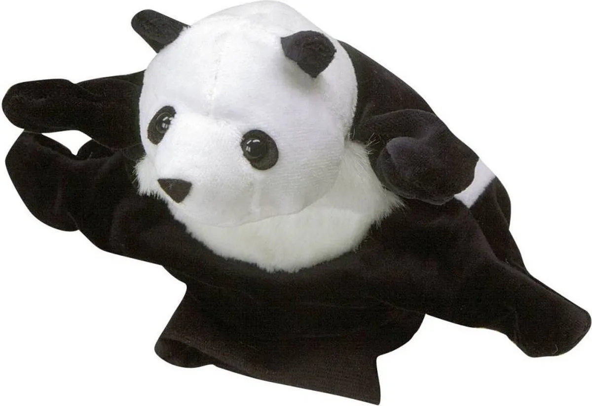 Handpop Panda fra Beleduc i Sort, Hvid – produktbillede