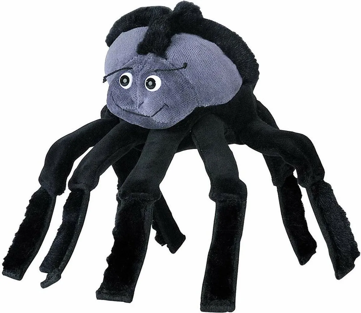 Handpop Spin - poppentheater figuur - dier - zwart - 22 cm de Beleduc en Gris – photo du produit