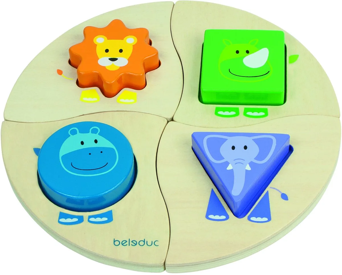 Houten Vormenstoof Dieren 21 Cm by Beleduc in Multicolour – product photo