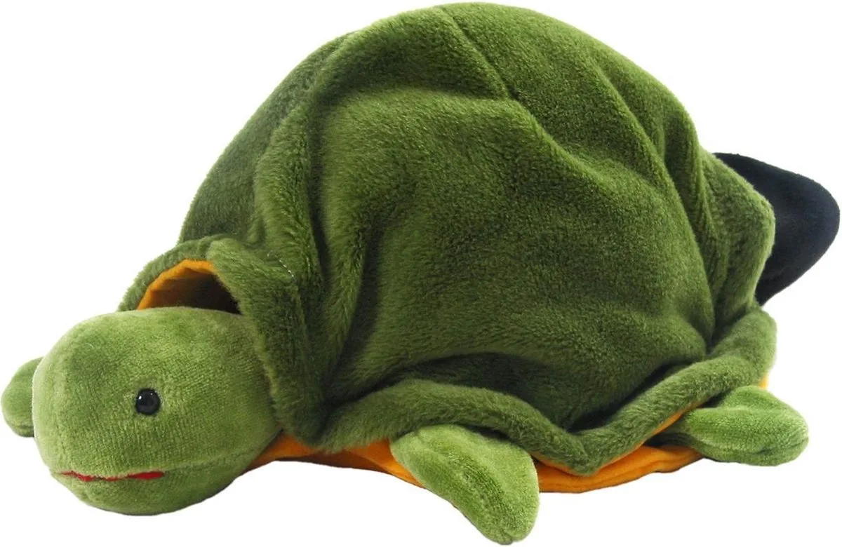 Schildpad Speelhandschoen - Handpop de Beleduc en Vert – photo du produit